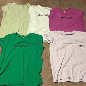 Lot of 5 xl pink shirts